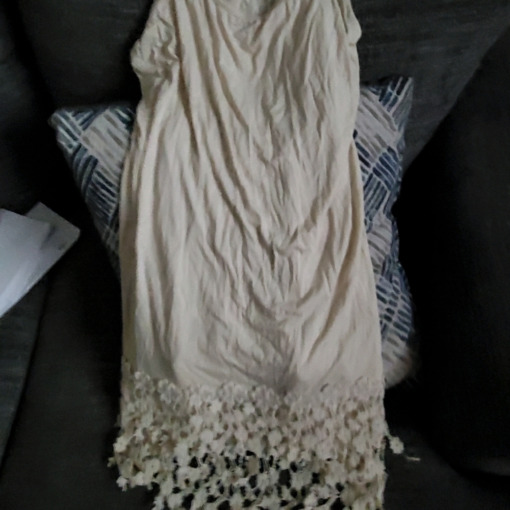Crochet bottom slip/dress